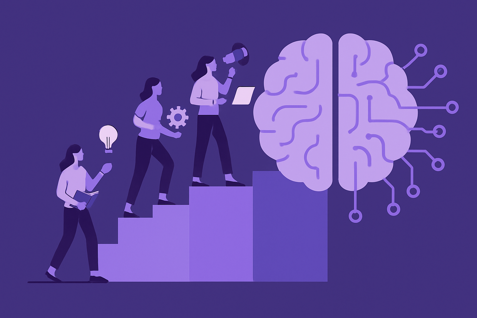 Illustration for Master AI: SmartThinkerz Academy's Pathway for B2B Marketing Leaders